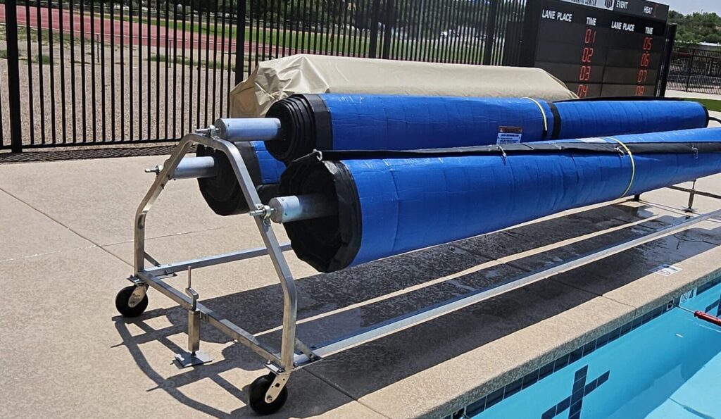 Commercial Pool Tarp Reel and roller